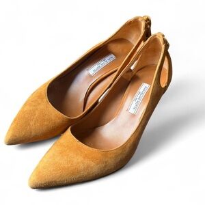 Vintage Guglielmo Rotta suede kitten heels from Italy
